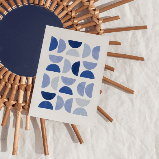 Blue Mid Century Poster No.3 - Image 5