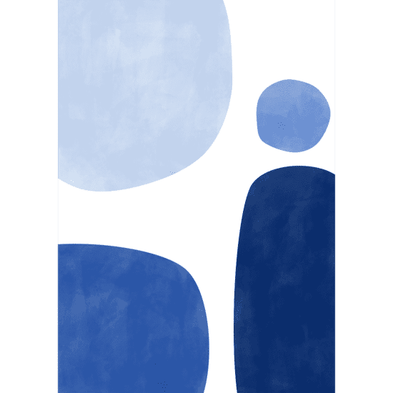 Abstract Blue Poster No.1