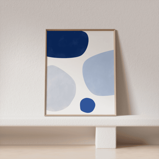 Abstract Blue Poster No.2 - Image 4