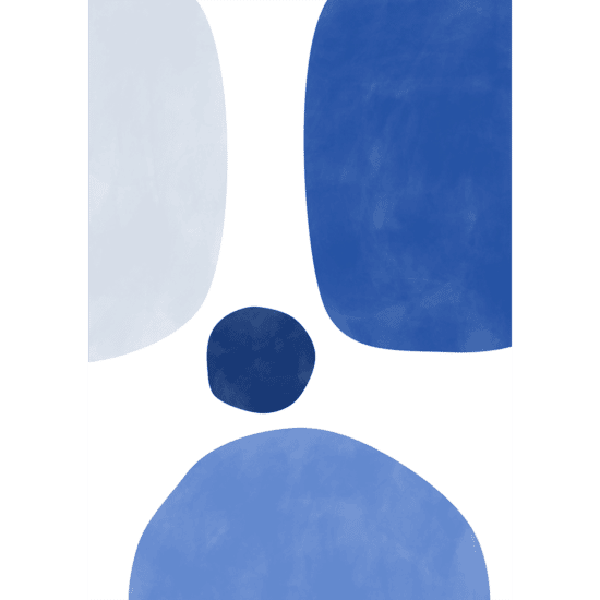 Abstract Blue Poster No.3