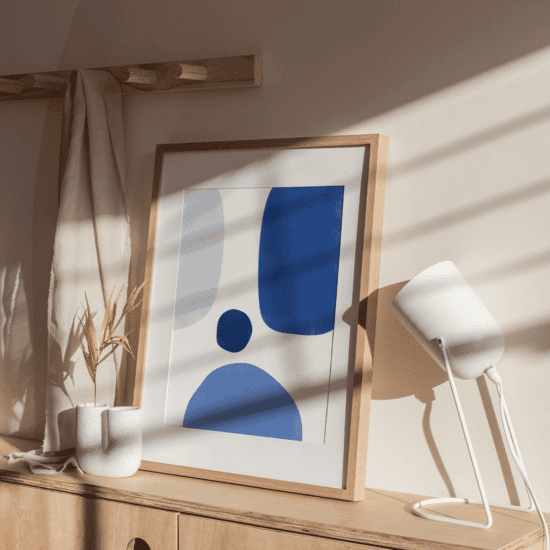 Abstract Blue Poster No.3 - Image 3
