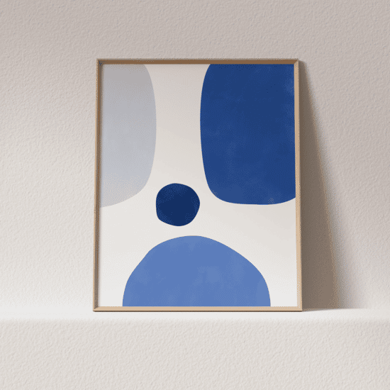 Abstract Blue Poster No.3 - Image 4