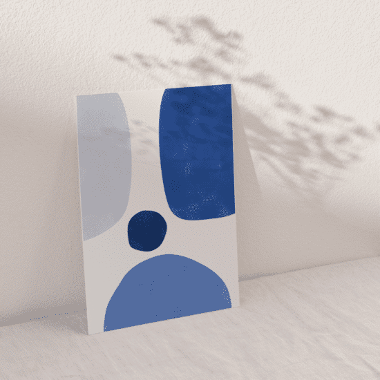 Abstract Blue Poster No.3 - Image 5