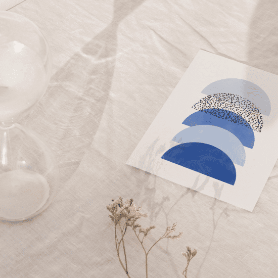 Abstract Geometric Blue Poster No.2 - Image 5