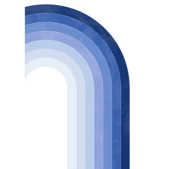 Blue Rainbow Poster No.2