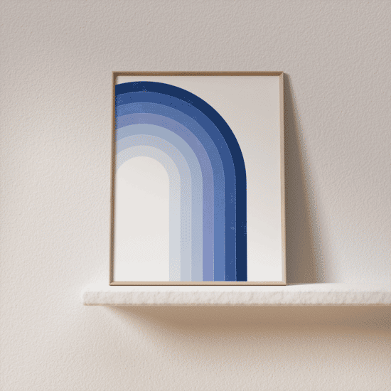 Blue Rainbow Poster No.2 - Image 2