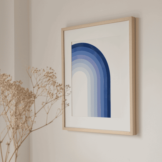 Blue Rainbow Poster No.2 - Image 3