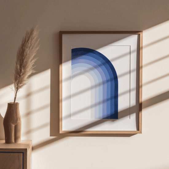 Blue Rainbow Poster No.2 - Image 4