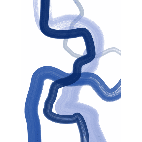 Blue Lines Poster No.2