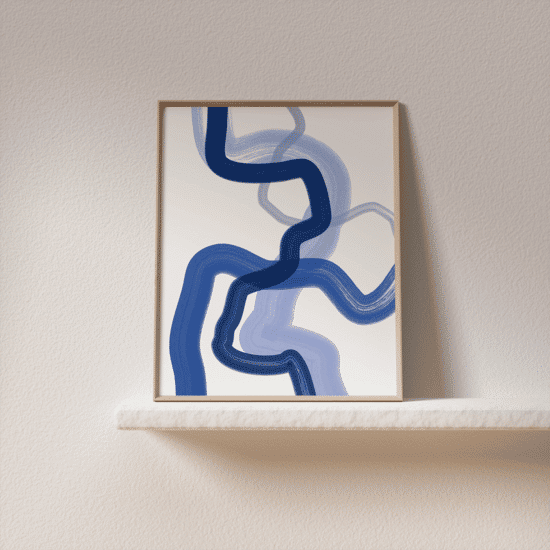 Blue Lines Poster No.2 - Image 2