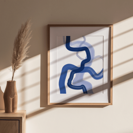 Blue Lines Poster No.2 - Image 3